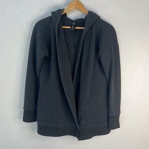 Active Life Hooded Cardigan Gray size Medium